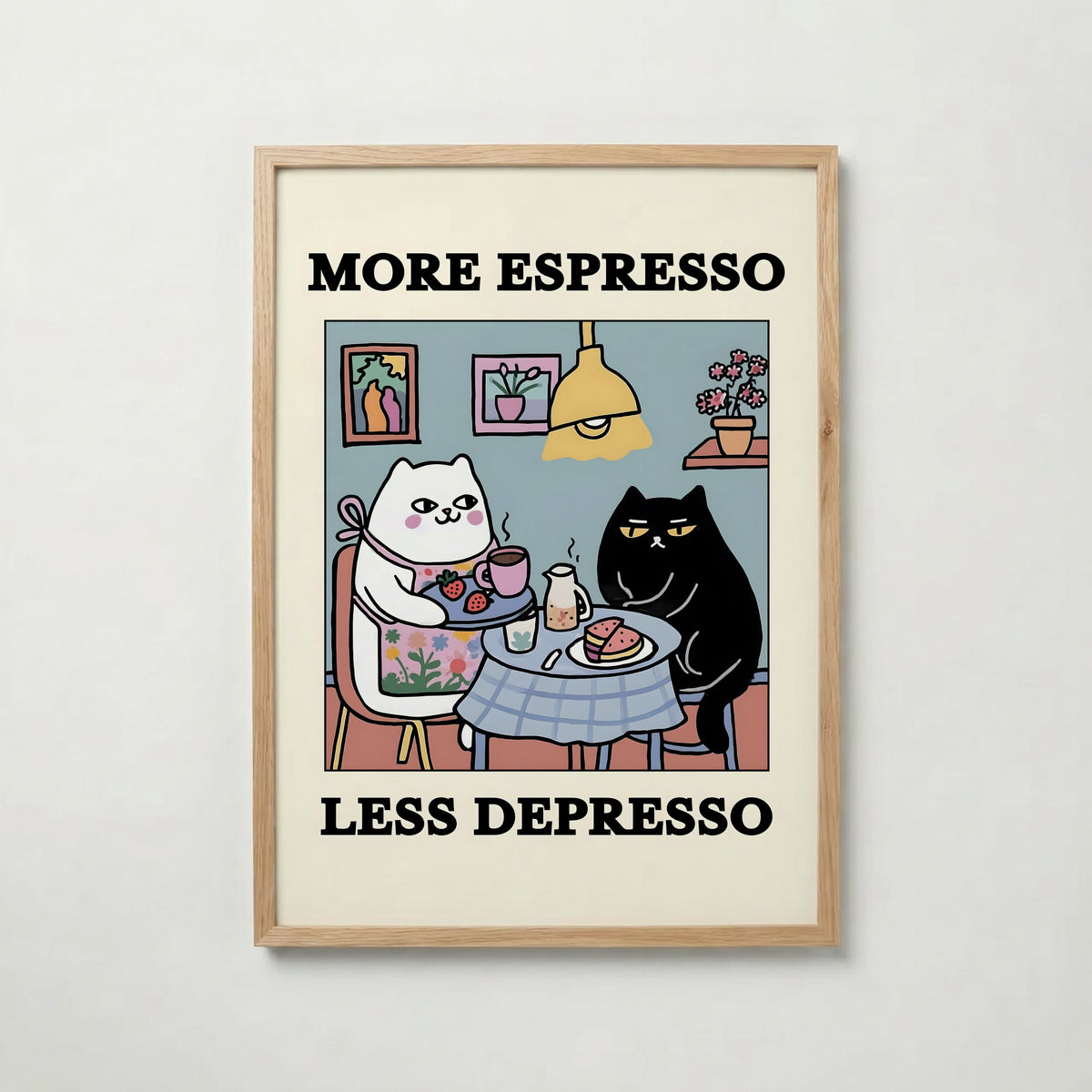 Espresso Therapy poster visad rakt fram – Bozetto affisch i hög tryckkvalitet i hög tryckkvalitet