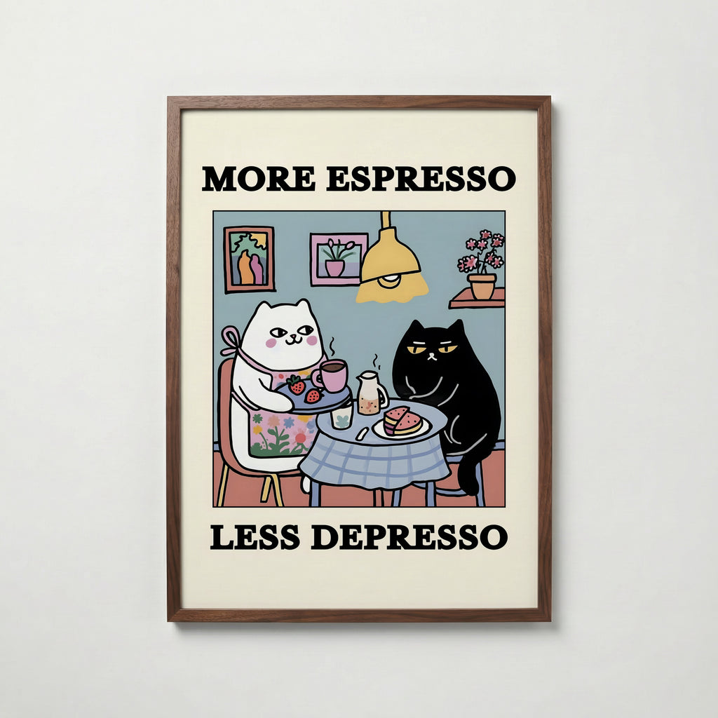 Espresso Therapy – köp enkelt hos Bozetto konsttryck i hög kvalitet i hög kvalitet