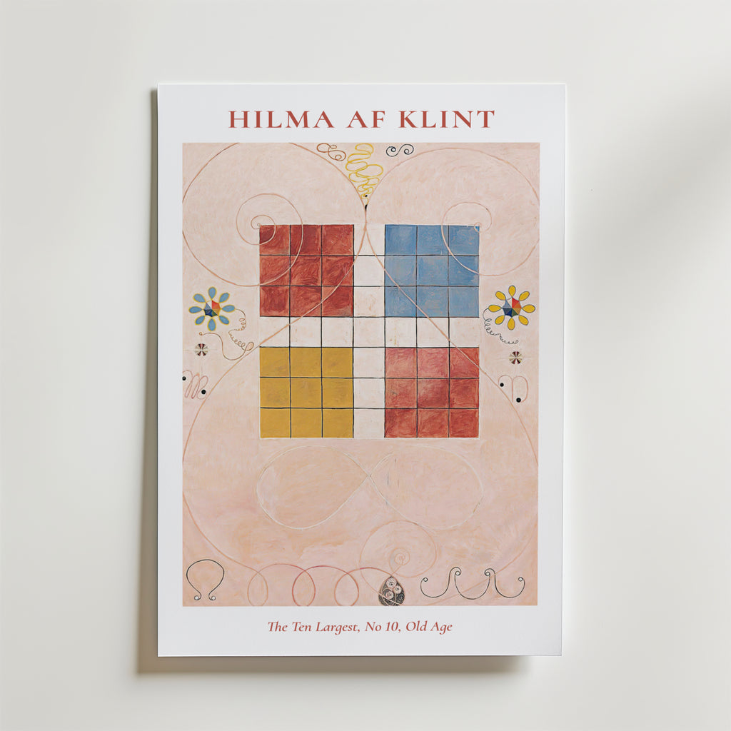 Hilma af Klint The Ten Largest affisch på neutral bakgrund – poster från Bozetto