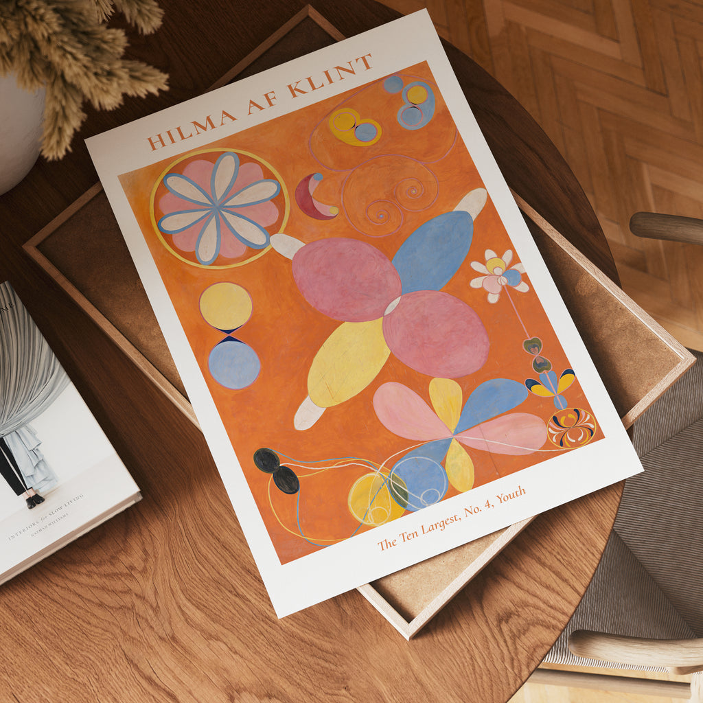 Hilma af Klint The Ten – affisch med stilfullt motiv från Bozetto i hög kvalitet