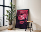 Väggmockup av Fight Club No.2 affisch på ljus tegelvägg – Bozetto konsttryck i hög tryckkvalitet