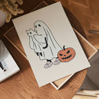 Ghostly Friends poster visad rakt fram – Bozetto affisch i hög tryckkvalitet i hög tryckkvalitet