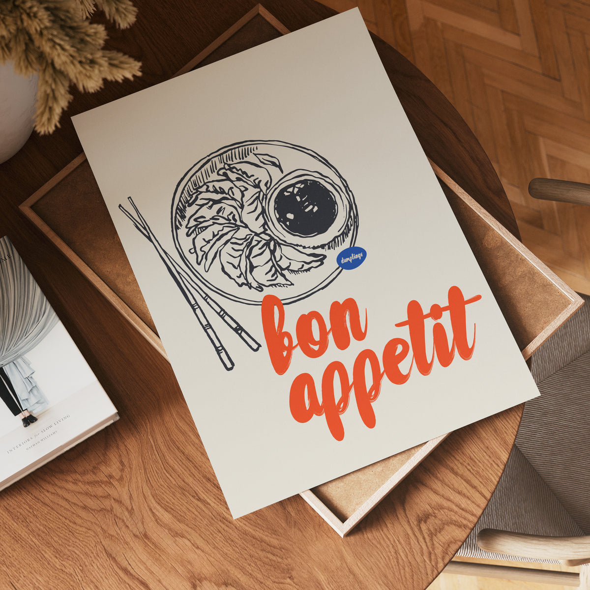 Chopstick Love poster visad rakt fram – Bozetto affisch i hög tryckkvalitet i hög tryckkvalitet