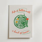 Slurp Ramen And Smile – stilfullt konsttryck från Bozetto, tryckt på matt finpapper