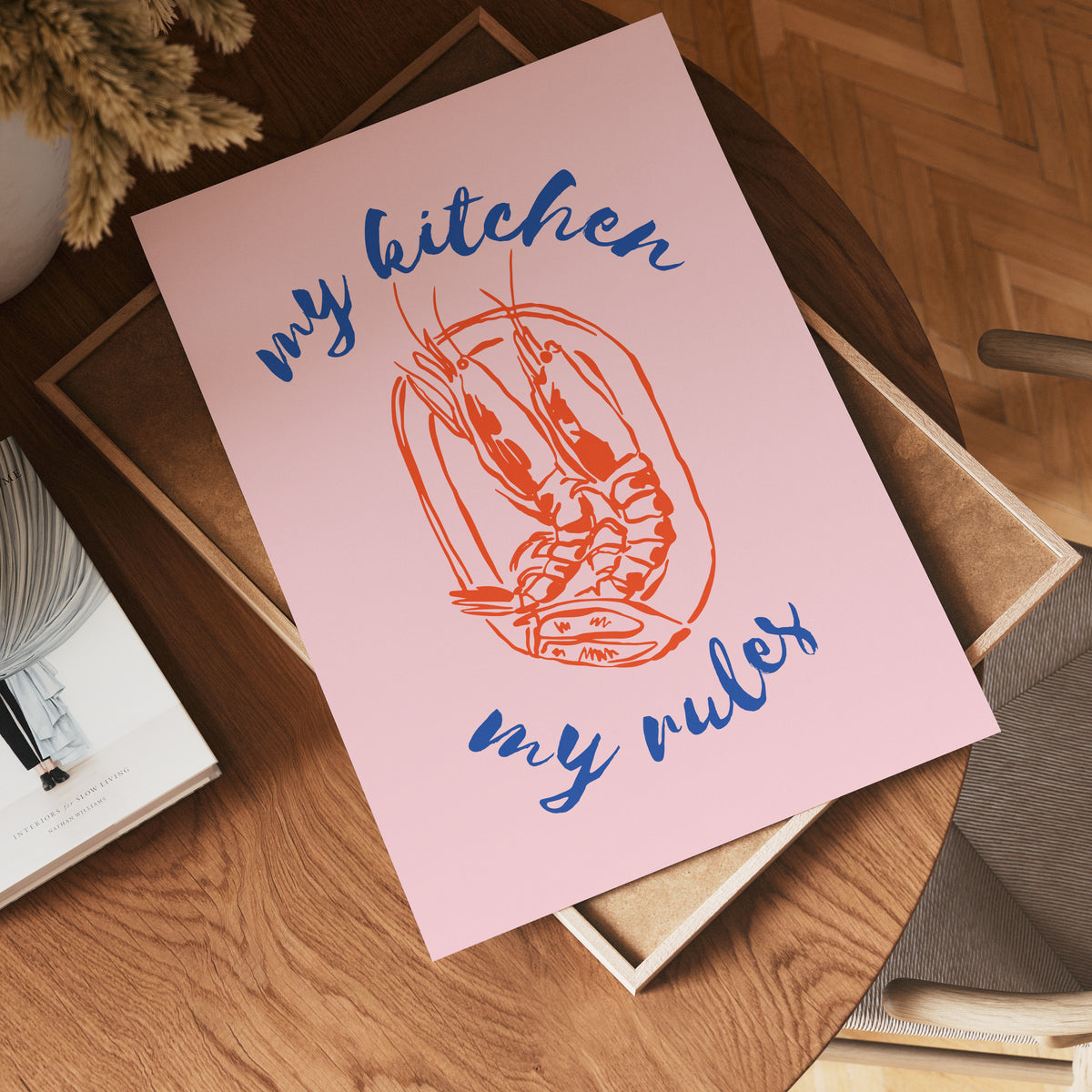 My Kitchen My Rules poster visad rakt fram – Bozetto affisch i hög tryckkvalitet