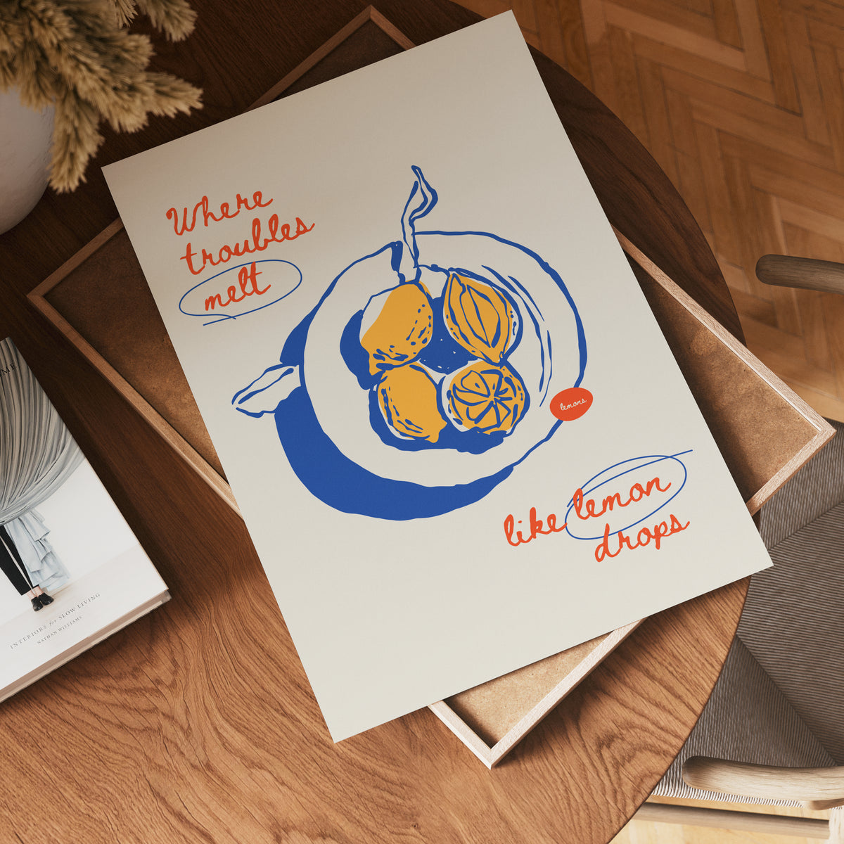 Lemon Drops poster visad rakt fram – Bozetto affisch i hög tryckkvalitet i hög tryckkvalitet