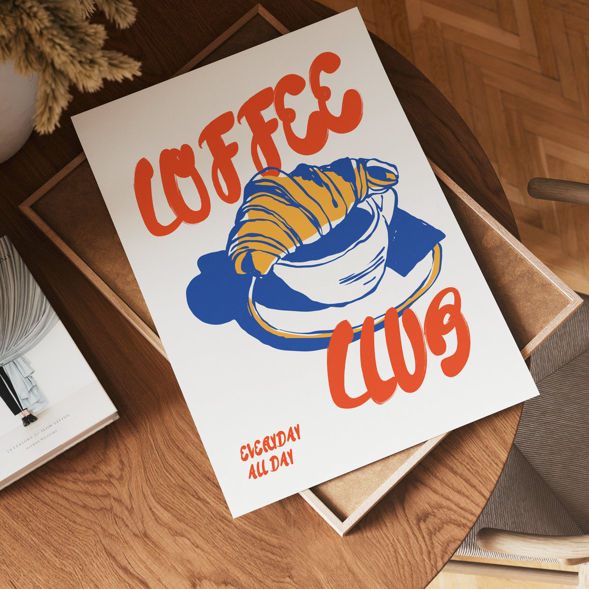 Everyday I'm Coffeeing – affisch med stilfullt motiv från Bozetto i hög kvalitet