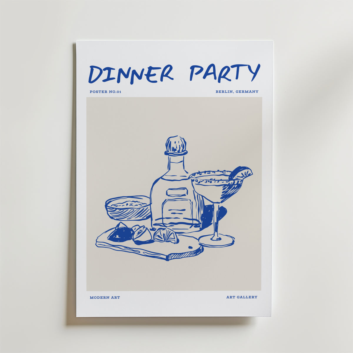 Dinner Party – stilfullt konsttryck från Bozetto, tryckt på matt finpapper i hög tryckkvalitet