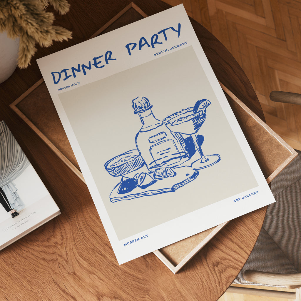 Dinner Party poster visad rakt fram – Bozetto affisch i hög tryckkvalitet i hög tryckkvalitet