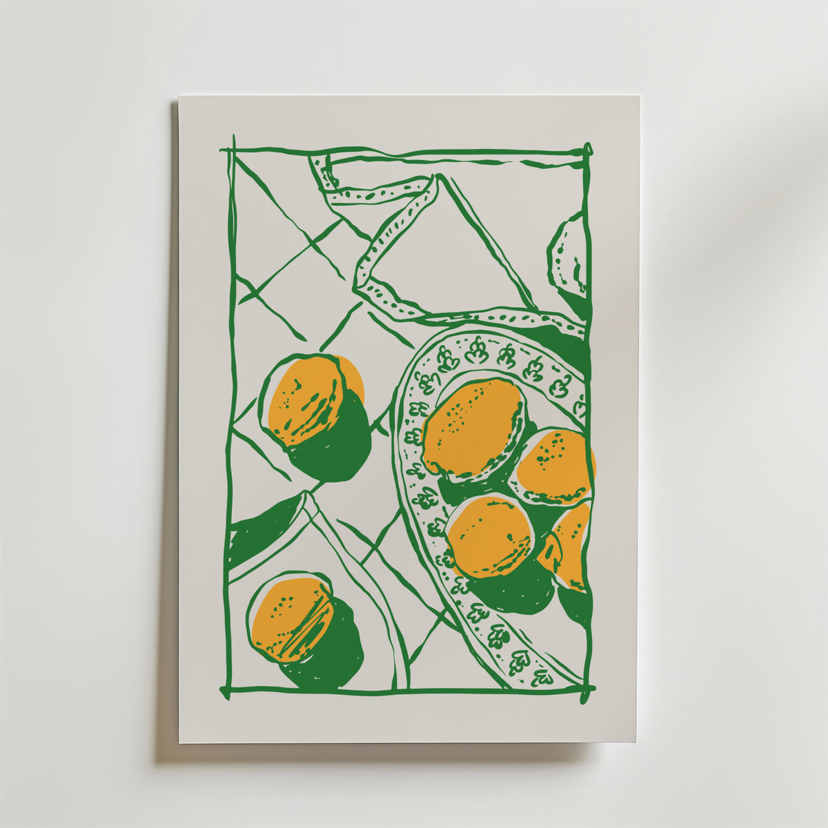 Apricots of Memory – stilfullt konsttryck från Bozetto, tryckt på matt finpapper