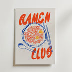 Ramen Club – stilfullt konsttryck från Bozetto, tryckt på matt finpapper i hög tryckkvalitet