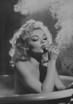 Smoking Elegance – köp enkelt hos Bozetto konsttryck i hög kvalitet i hög kvalitet