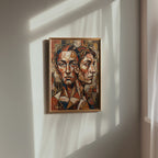 Fractured Duality Poster med svart ram