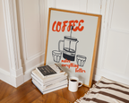 Mockup av Coffee Makes Everything affisch på vägg – köp enkelt hos Bozetto i hög kvalitet