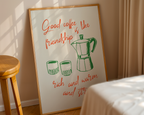 Mockup av Cups And Connection affisch på vägg – köp enkelt hos Bozetto i hög kvalitet
