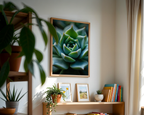Mockup av Nature's Geometry affisch på vägg – köp enkelt hos Bozetto i hög kvalitet
