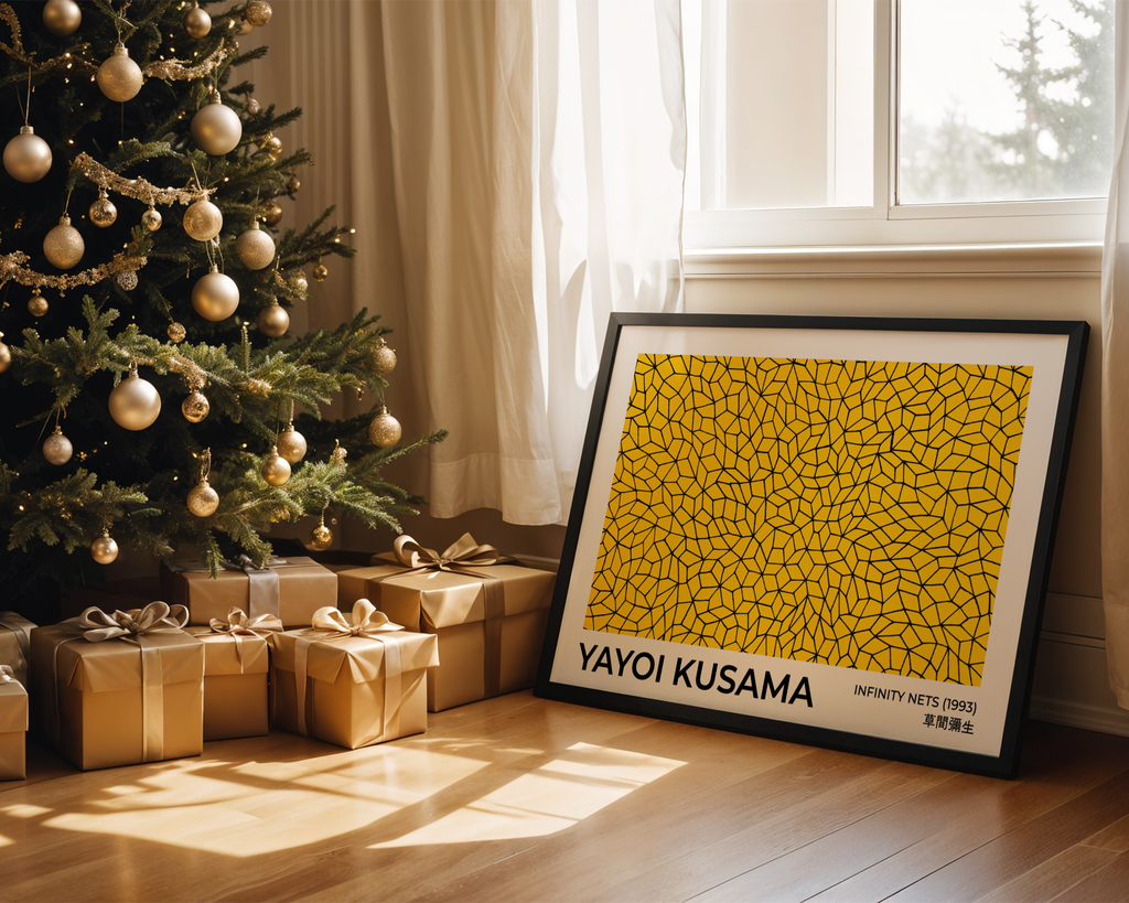 Yayoi Kusama – Infinity poster visualiserad på vägg – från Bozetto i hög kvalitet