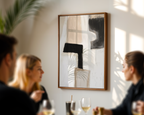 Mockup av Abstract Balance No.2 affisch på vägg – köp enkelt hos Bozetto i hög kvalitet