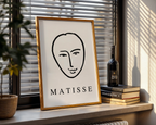 Mockup av Minimal Matisse affisch på vägg – köp enkelt hos Bozetto i hög kvalitet