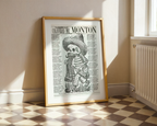 Mockup av Calaveras Del Monton affisch på vägg – köp enkelt hos Bozetto i hög kvalitet