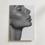 Soft Freckled Profile Poster – canvas utan passepartout