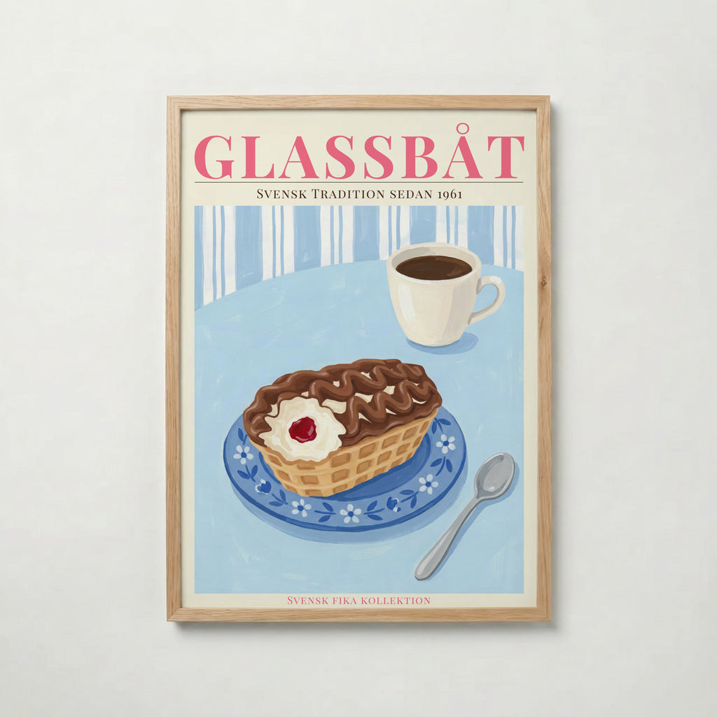 Glassbåt poster visad rakt fram – Bozetto affisch i hög tryckkvalitet i hög tryckkvalitet