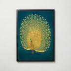 Golden Peacock Poster i hemmiljö