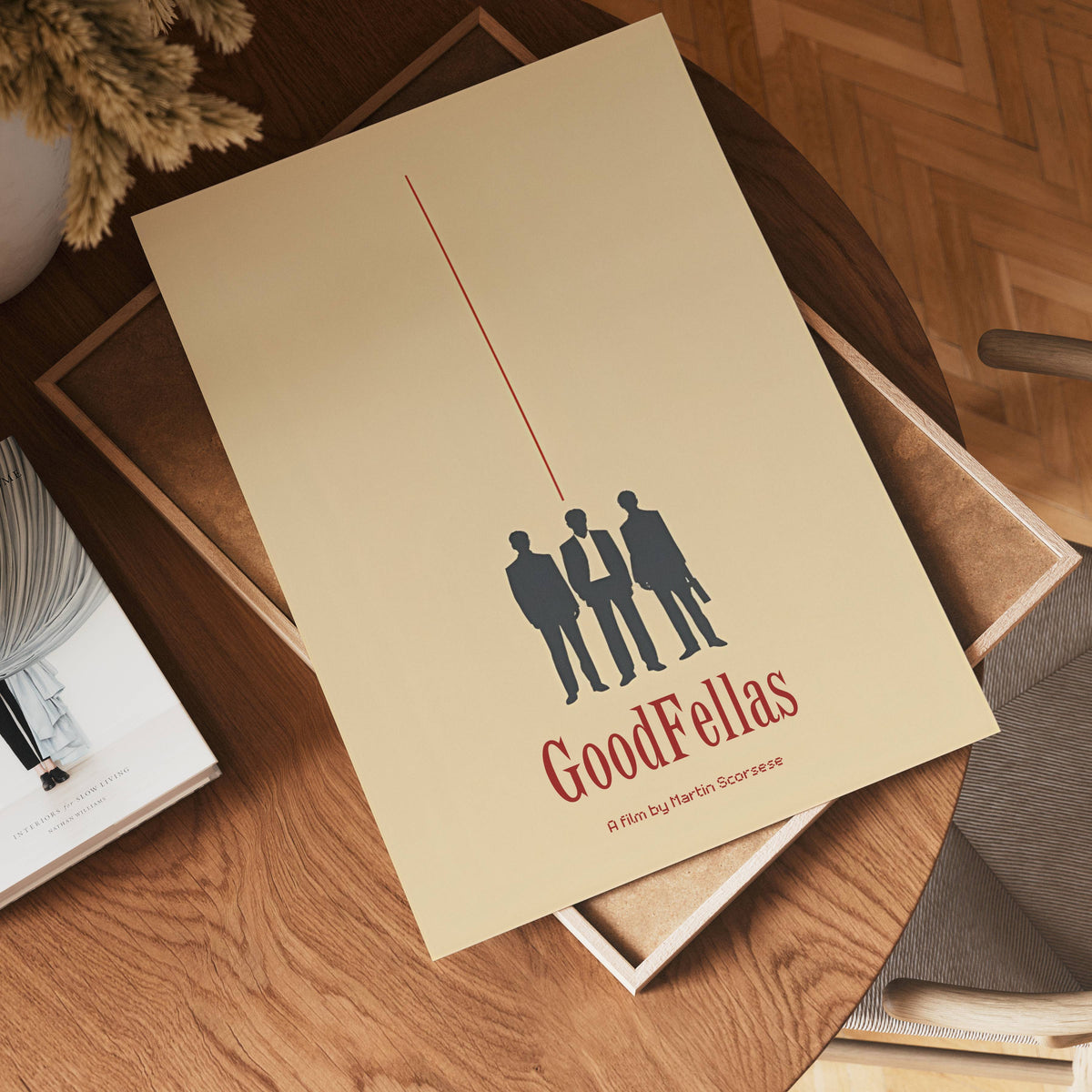 Goodfellas poster visad rakt fram – Bozetto affisch i hög tryckkvalitet i hög tryckkvalitet