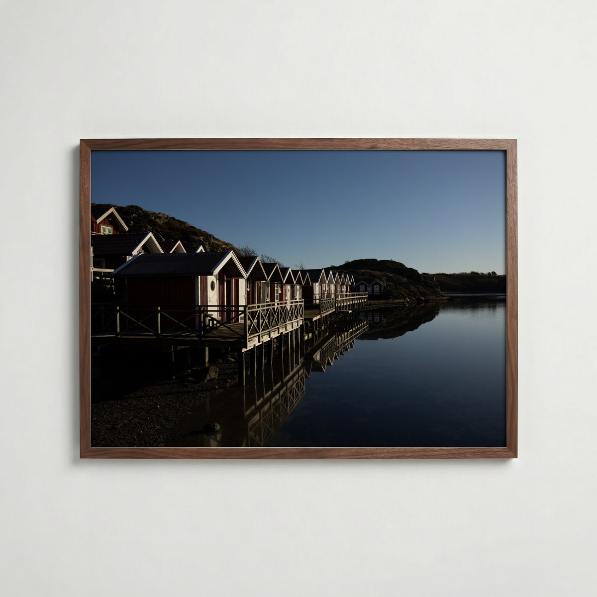 Grundsunds Sjöbodar Poster i inredningsmiljö