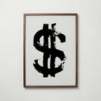 Inked Dollar Sign Poster – valnötsram