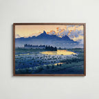 Shikishima Riverbank Hasui – köp enkelt hos Bozetto konsttryck i hög kvalitet i hög kvalitet