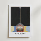 Mockup av Hilma af Klint The Dove No.3 affisch på vägg – köp enkelt hos Bozetto i hög kvalitet