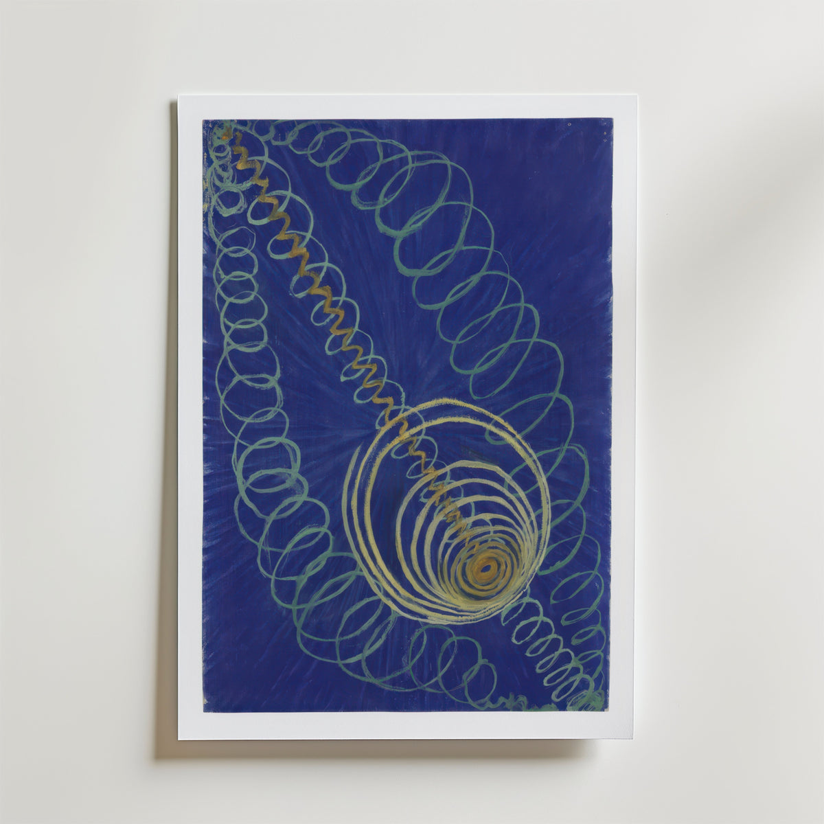 Hilma af Klint Primordial Chaos affisch på neutral bakgrund – poster från Bozetto