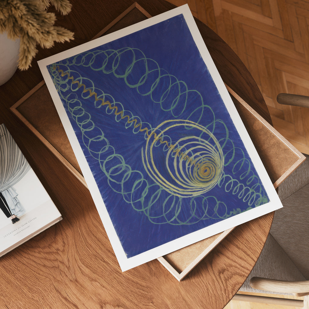 Hilma af Klint Primordial – affisch med stilfullt motiv från Bozetto i hög kvalitet