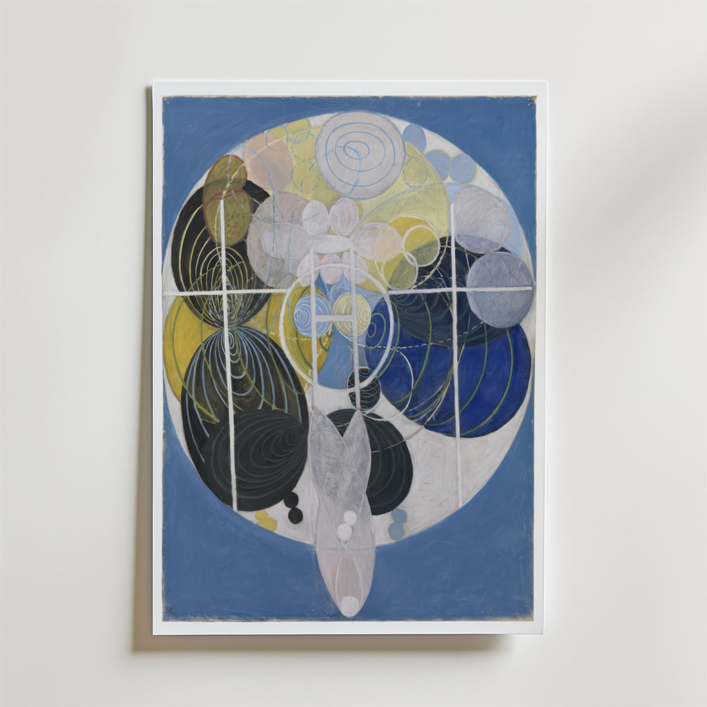 Hilma af Klint The Large Figure affisch på neutral bakgrund – poster från Bozetto