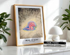 Väggmockup med Hilma af Klint Mother and – köp enkelt hos Bozetto affisch i hög kvalitet
