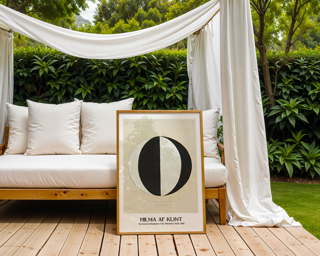 Hilma af Klint The Current i väggmockup – konsttryck från Bozetto i hög kvalitet
