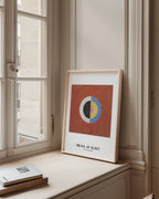 Hilma af Klint The Swan No.7 i väggmockup – konsttryck från Bozetto i hög kvalitet