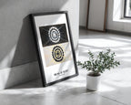Hilma af Klint The Swan No.8 poster visualiserad på vägg – från Bozetto i hög kvalitet