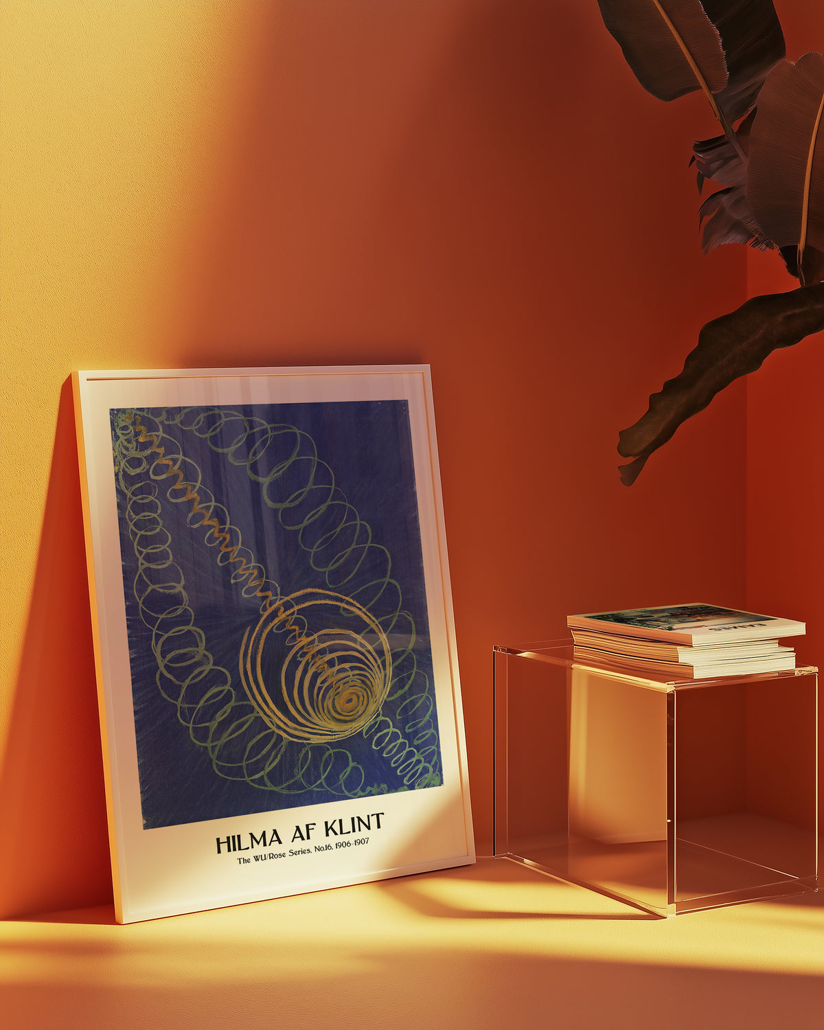 Affischmockup för Hilma af Klint The WU Rose – köp enkelt hos Bozetto i hög kvalitet