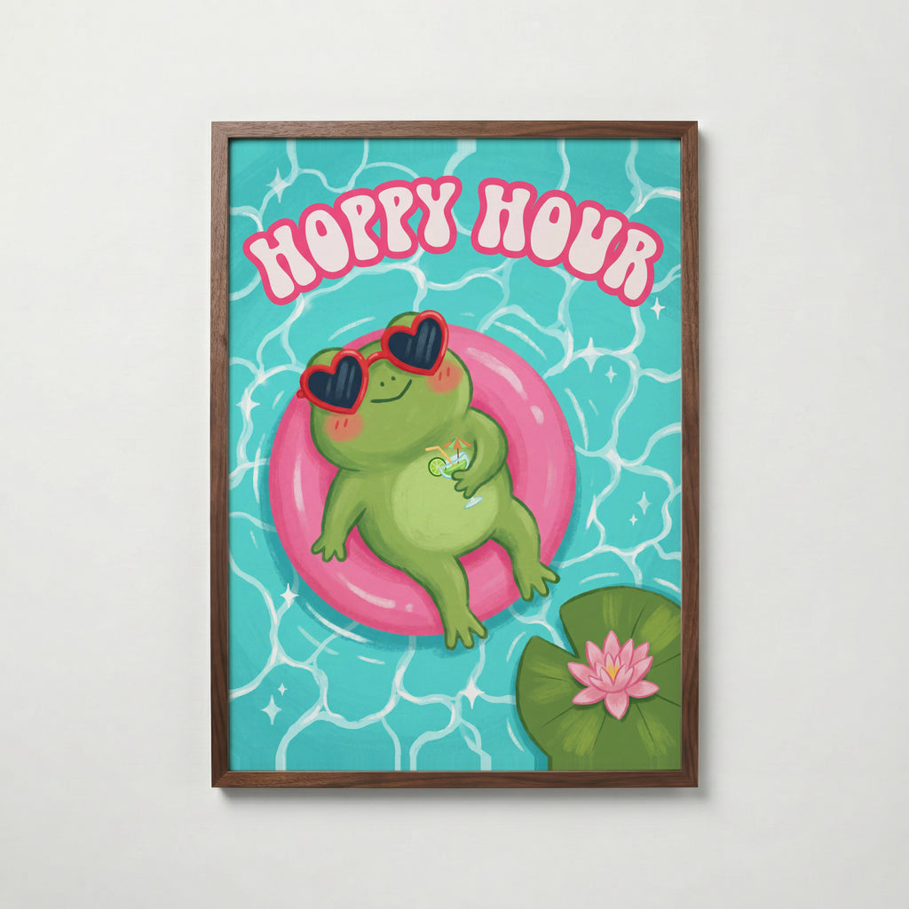 Hoppy Hour Poster – valnötsram