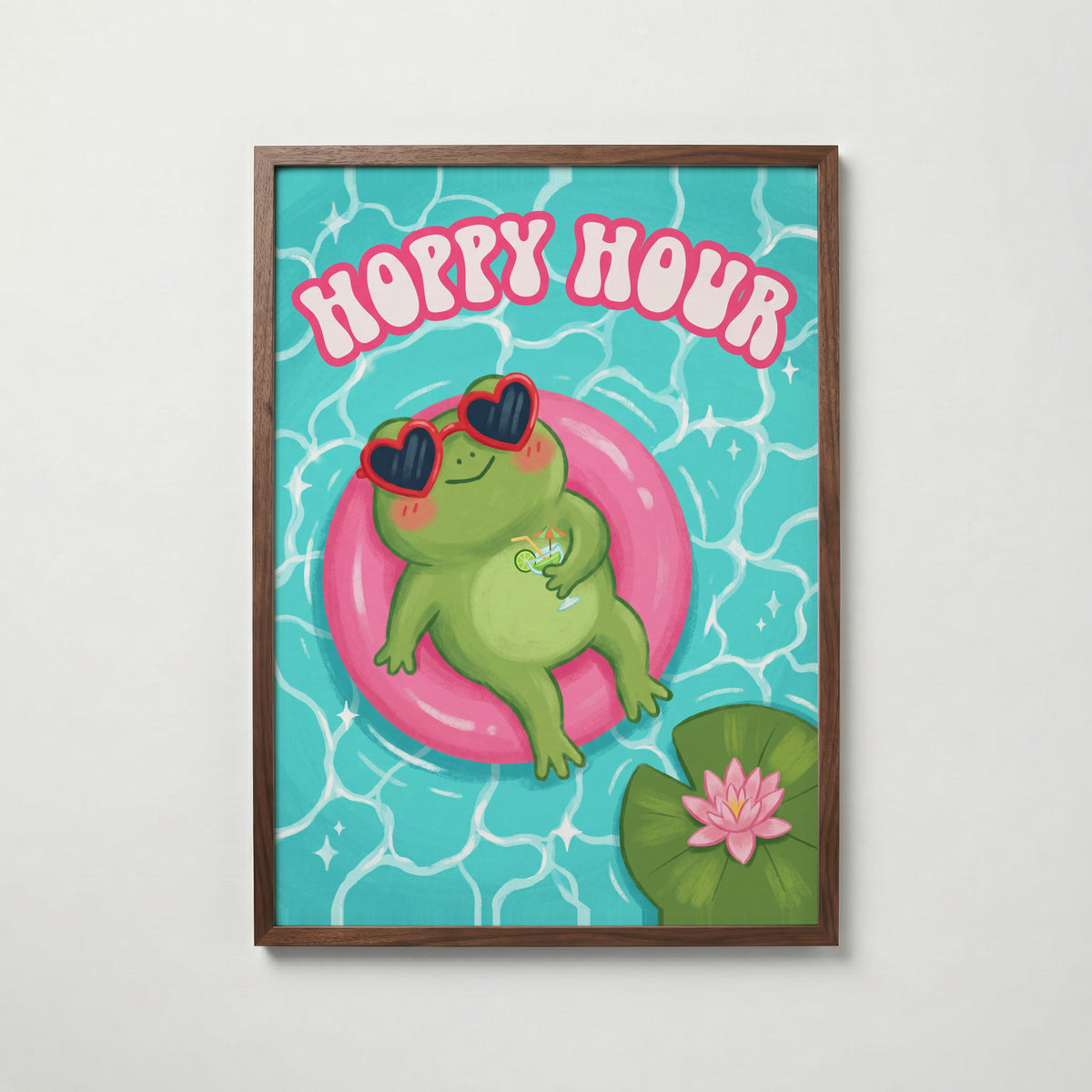 Hoppy Hour Poster – valnötsram