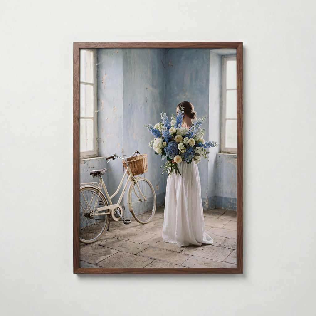 Hydrangea Hideaway Poster – valnötsram