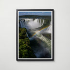 Iguazu Falls Rainbow Poster