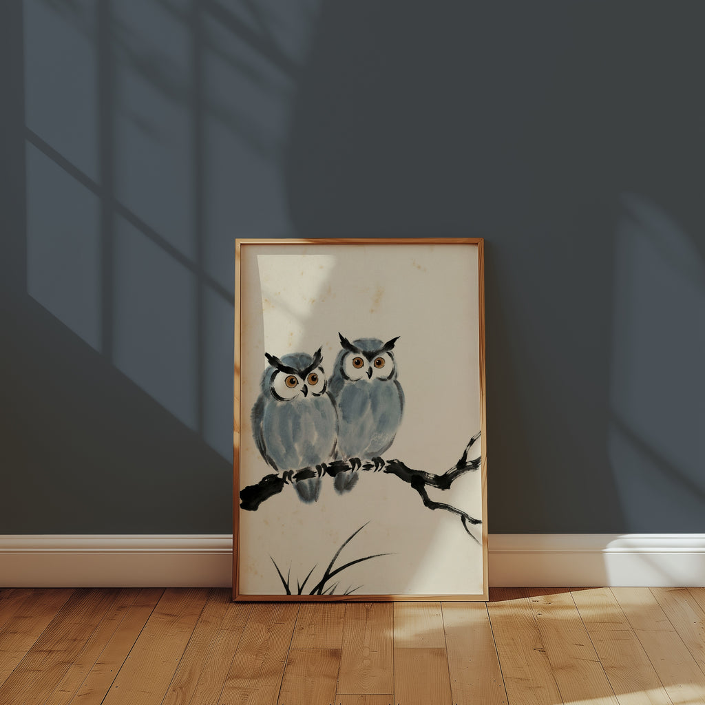 Ink Owls Poster i rum
