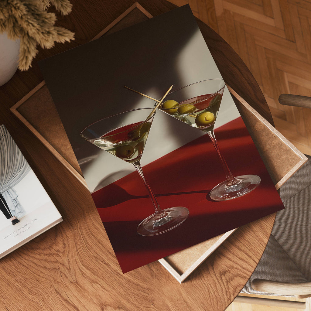 The Last Martini poster visad rakt fram – Bozetto affisch i hög tryckkvalitet i hög tryckkvalitet