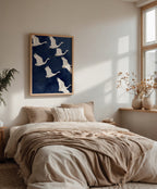 Ivory Wing Poster med valnötsram
