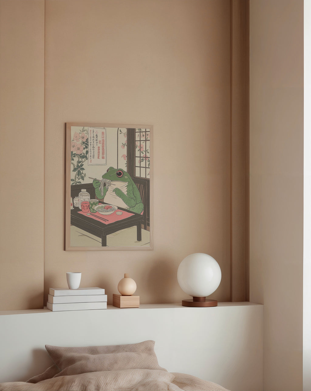 Mockup för Ramen Frog – se hur affischen ser ut inramad på din vägg, Bozetto i hög tryckkvalitet