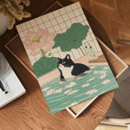 Serene Feline i väggmockup – konsttryck presenterat i verklig miljö av Bozetto i hög tryckkvalitet