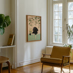 Labrador In Blossom Bath poster visualiserad på vägg – från Bozetto i hög kvalitet